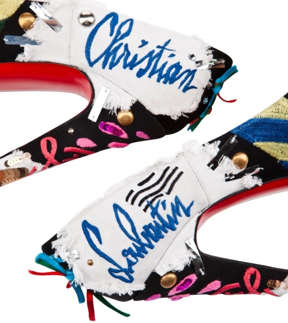 Christian Louboutin outdid himself once again for the Daffodile Brodee is such a work of art The Christian Louboutin Daffodile Brodee pumps are a limited-edition style that was released in 2013 as part of the brand's 20th Anniversary Collection