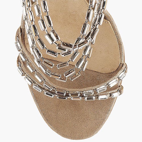 Jimmy Choo Lauren Jimmy Choo 'Lauren' Diamanté and Suede Sandals
