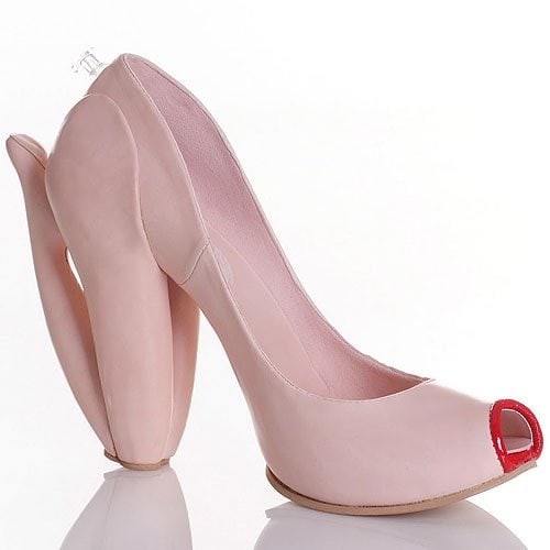 Kobi Levi Blow shoe Blow shoe, 2010 (Okay, so this one is technically inspired by a blow-up doll which is modeled after a human body anyway so it still fits)