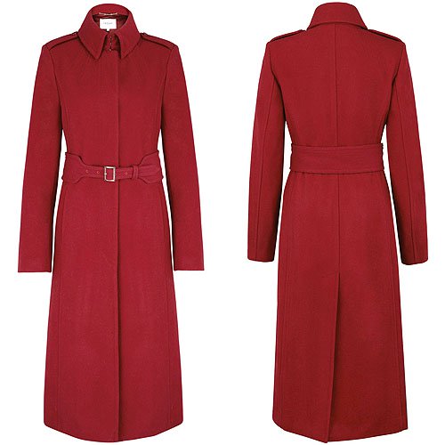 L.K. Bennet Ami long coat L.K. Bennett Ami Long Coat in Burgundy