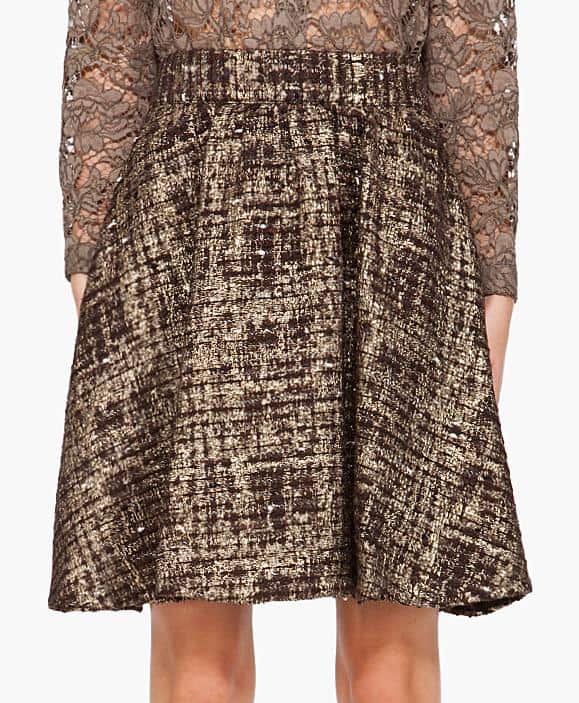 alice olivia oshi skirt Metallic Alice + Olivia Oshi Skirt