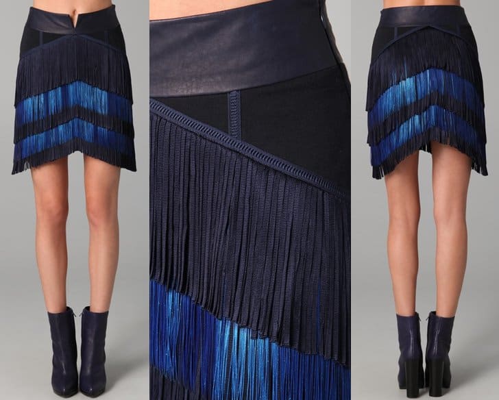 jen kao fringe skirt Jen Kao Fringe Skirt