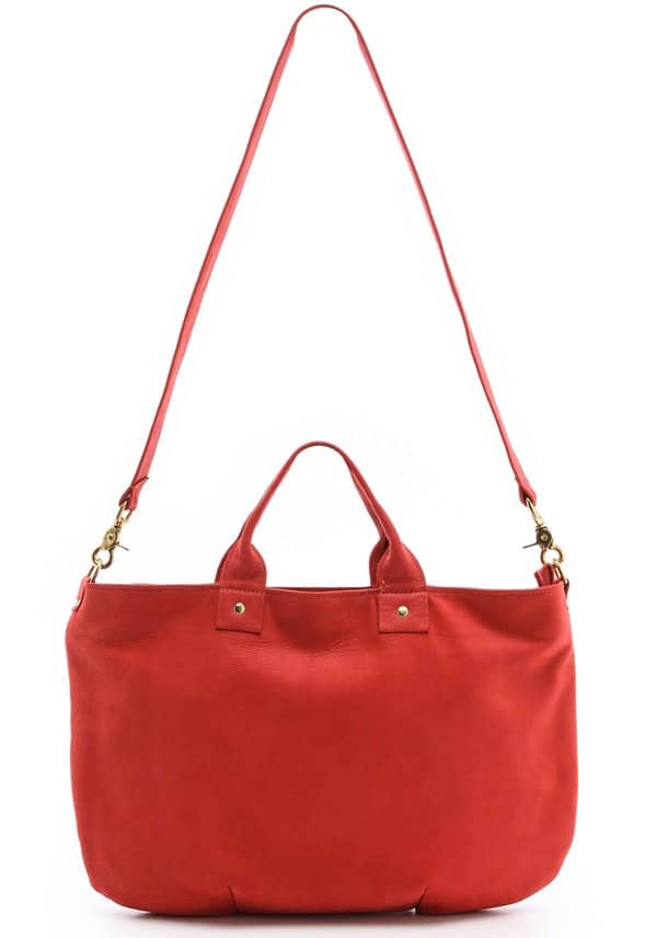 Red Clare Vivier Messenger Bag Crossbody