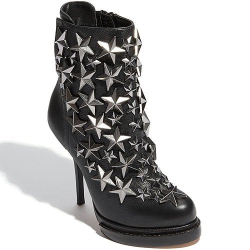 Jeffrey Campbell See-Stars booties A slim heel and blocky platform set the stage for a star-studded boot