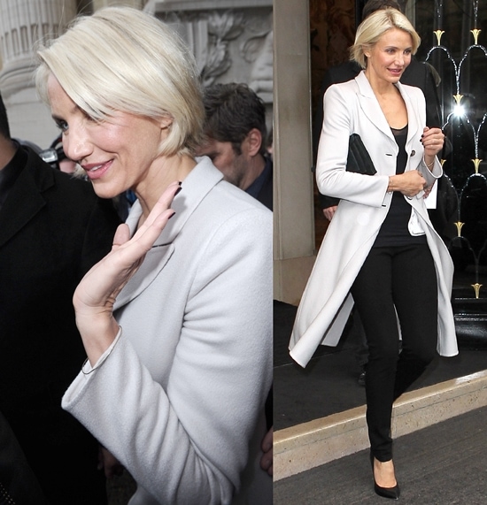 Cameron Diaz in Casadei Pumps January 2012 Cameron Diaz was seen in the pointy toe Casadei pump on the way to an Armani Privè Haute Couture event in Paris