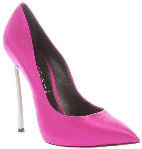 Casadei Pin Heel Stiletto Pump in Pink Satin Farfetch , $660 Casadei Stiletto Pump in Pink Silk