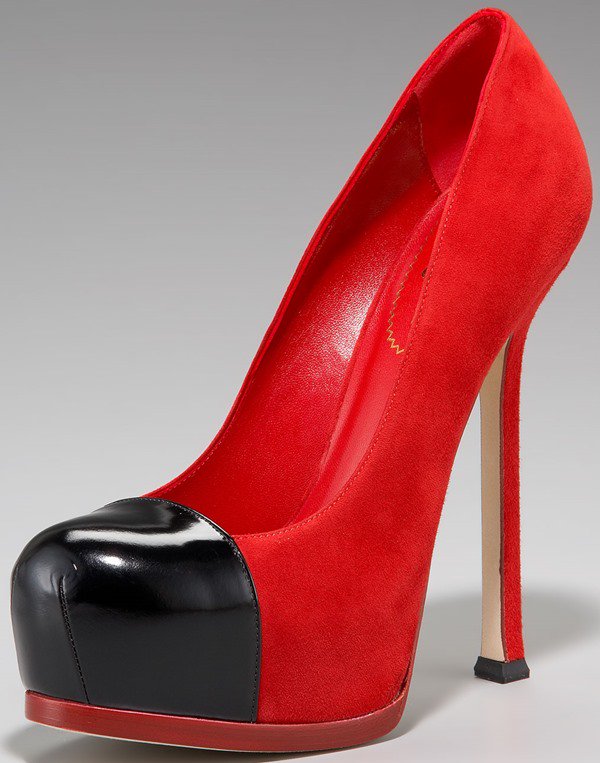 Yves Saint Laurent 'Tribtoo' Cap Toe Pumps