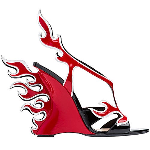 Prada flame wedge Prada flame wedge