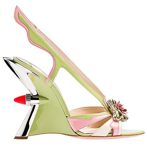 Prada flower flame wedge Prada flower flame wedge