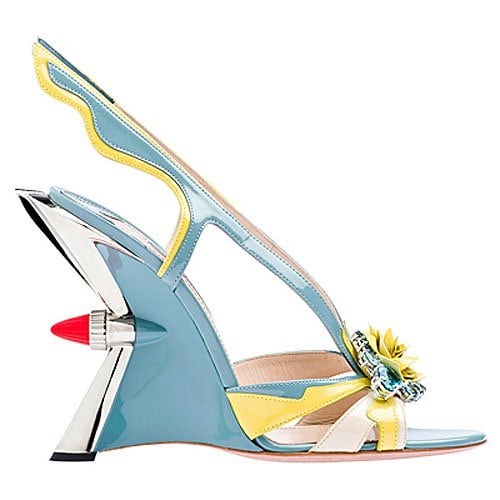 Prada flower flame wedge Prada flower flame wedge