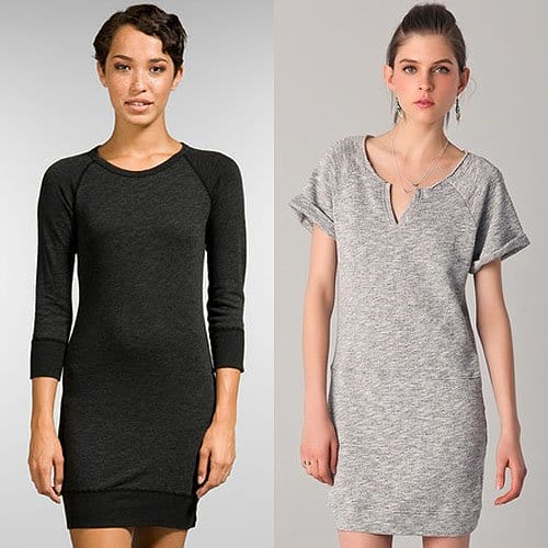Sweatshirt dresses James Perse Raglan Sweatshirt Dress and CC California Short Sleeve Terry Sweatshirt Dress