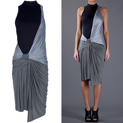 Alexander Wang tri-tone draped dress Alexander Wang Tri-Tone Draped Dress