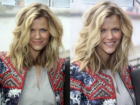 Brooklyn Decker at the photocall for the movie Battleship Brooklyn Decker's just-got-out-of-bed wavy hair