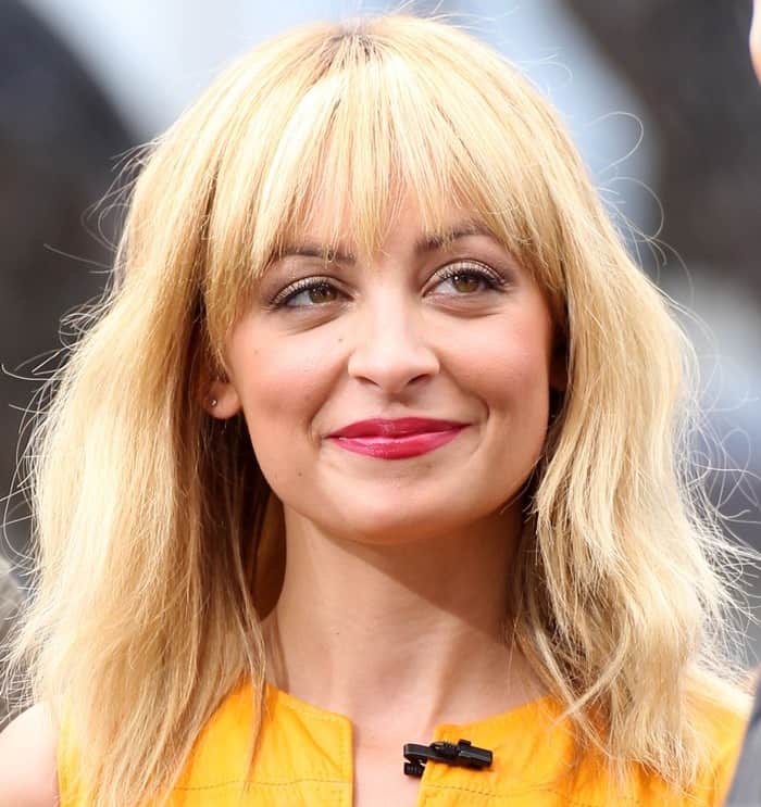 Her messy hair and deep berry lipstick added the perfect finishing touches to Nicole Richie's stylish ensemble