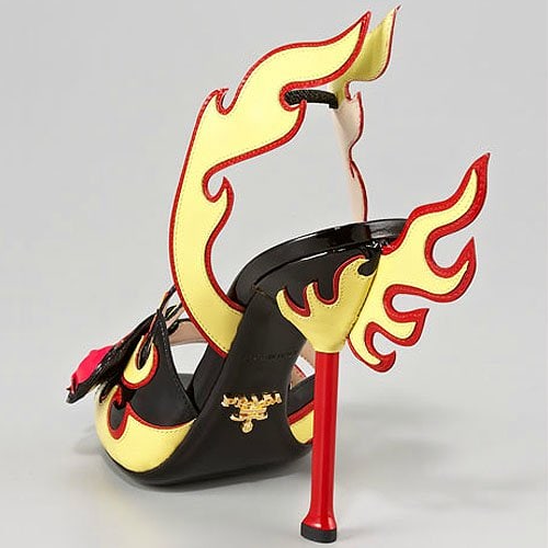 Prada rose toe flame sandal Prada rose toe flame sandal