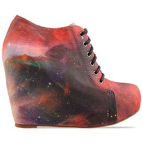 Black Milk X Jeffrey Campbell 99 Tie Black Milk X Jeffrey Campbell '99 Tie' lace-up wedge in Rainbow Galaxy