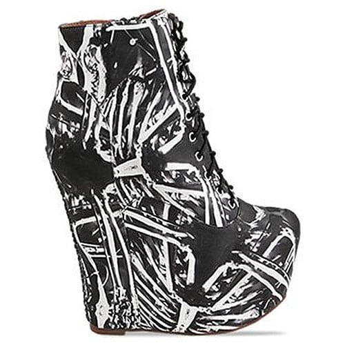 Black Milk X Jeffrey Campbell Damsel Black Milk X Jeffrey Campbell 'Damsel' wedge bootie in Bone Machine