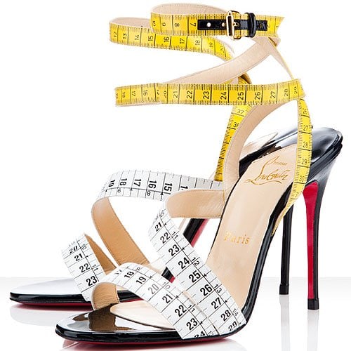 Christian Louboutin measuring tape sandals Christian Louboutin measuring tape sandals