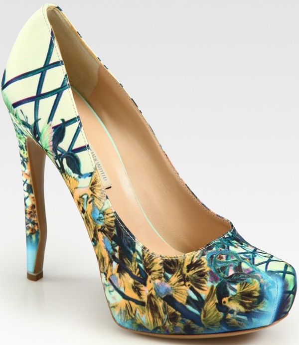 Nicholas Kirkwood 'Harmony' Pumps in Tropical Bird Print