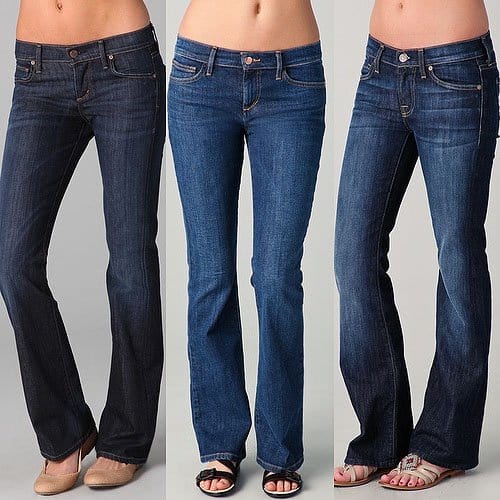 Petite bootcut jeans DO: dark washes and boot-cut jeans made specifically for short women