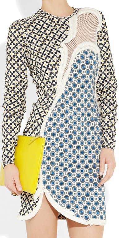 stella mccartney hackett printed stretch crepe dress Stella McCartney Hackett Printed Stretch Crepe Dress