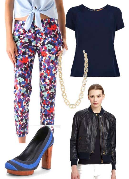 Jessica Alba in all-Tory Burch A vision in Tory Burch, Jessica Alba exemplifies effortless elegance in an all-Tory ensemble, from statement trousers to luxe leather jacket