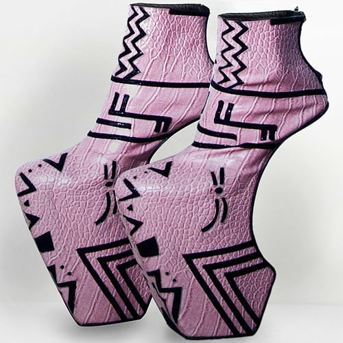 Joco Comendador Pinku Joco Comendador 'Pinku' synthetic crocodile leather platforms made for a client from Sweden
