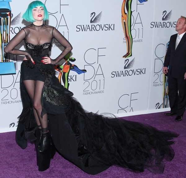 Lady Gaga at the 2011 CFDA Fashion Awards in New York City