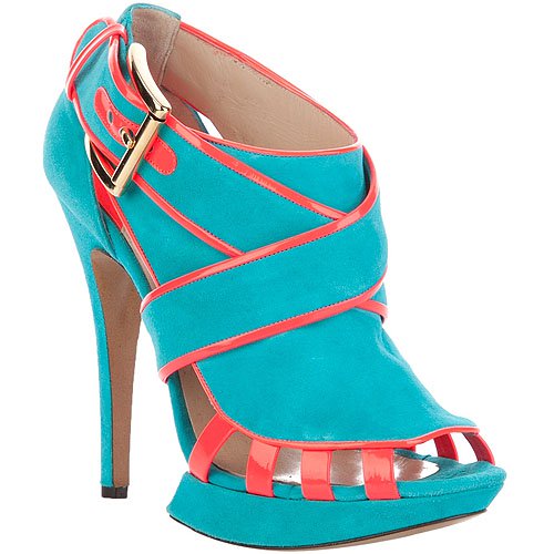 Nicholas Kirkwood Cage Nicholas Kirkwood 'Cage' platform booties