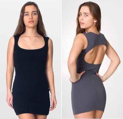 american apparel interlock cutout back mini dress Steal the look: Miley Cyrus's effortlessly cool American Apparel cutout back mini dress, a must-have for any fashion-forward wardrobe