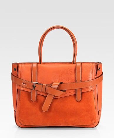 reed krakoff leather and suede boxer bag Reed Krakoff Leather and Suede Boxer Bag in Cinnabar