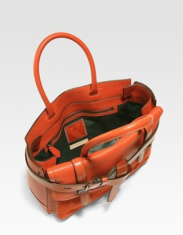 reed krakoff leather and suede boxer bag3 Reed Krakoff Leather and Suede Boxer Bag in Cinnabar