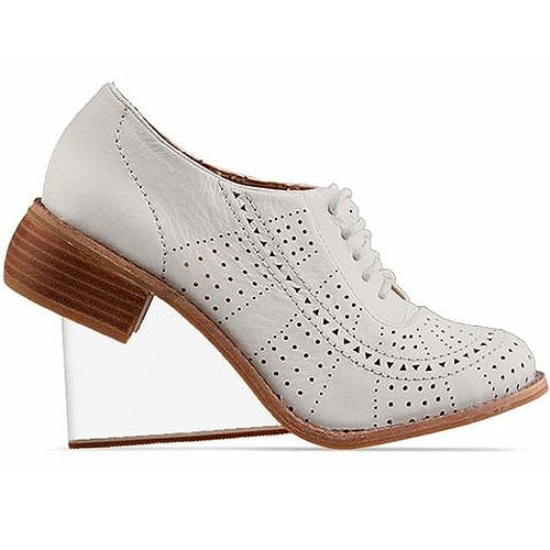 Jeffrey Campbell Upend Jeffrey Campbell 'Upend' clear heel oxfords in white clear, $180.00