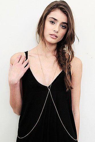 LUV AJ pyramid stud body chain LUV AJ pyramid stud body chain