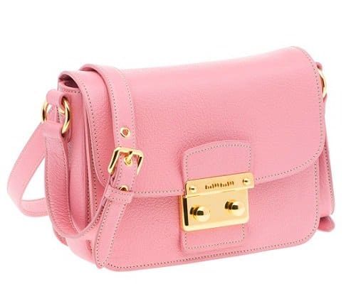 miu miu madras pink Miu Miu Madras Shoulder Bag in Pink