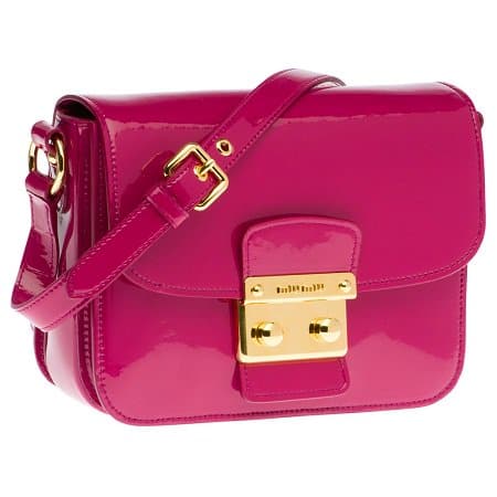 miu miu nappa vernice2 Miu Miu Nappa Vernice Shoulder Bag in Peony Pink
