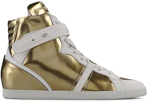 Barbara Bui Mirrored Leather Sneakers