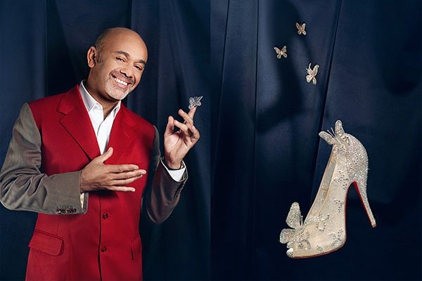 Christian Louboutin Cinderella shoes Louboutin evoked the feeling of lightness in his Cinderella shoe by using sheer white lace