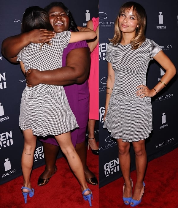 Zoë Kravitz and Gabourey Sidibe at the premiere of "Yelling To The Sky" at the Gen Art Film Festival in New York on June 9, 2011
