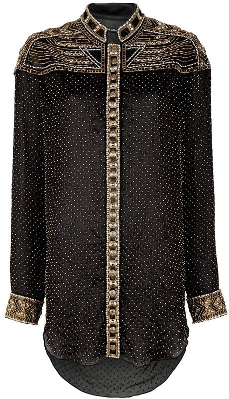 balmain embroidered tuni Balmain Embroidered Tunic