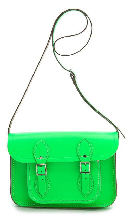 cambridge satchel fluoro green Cambridge Satchel Fluoro 11" in Green