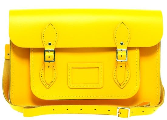 cambridge satchel 14" asos Cambridge Satchel Classic 14" in Yellow