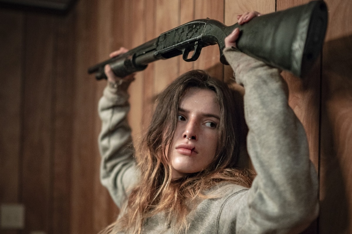 Bella Thorne transforms into a determined, unnamed young woman known only as Girl, seeking revenge in the 2020 thriller Girl
