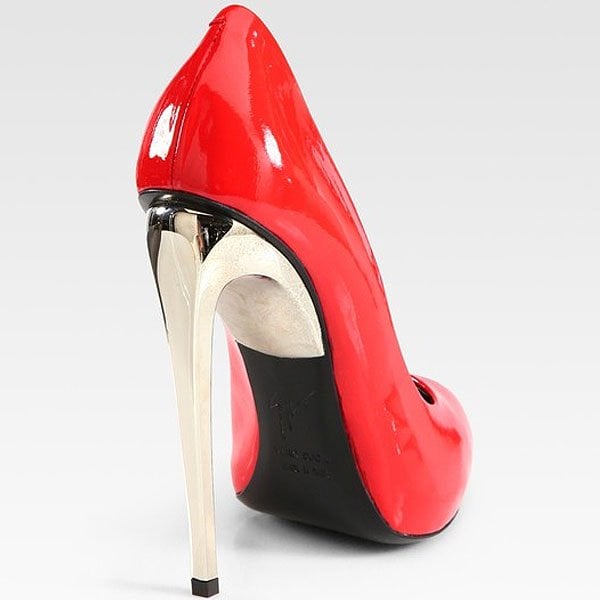 Giuseppe Zanotti metal heel patent pumps Giuseppe Zanotti metal heel patent pumps