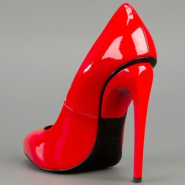 Giuseppe Zanotti metal heel patent pumps Giuseppe Zanotti metal heel patent pumps