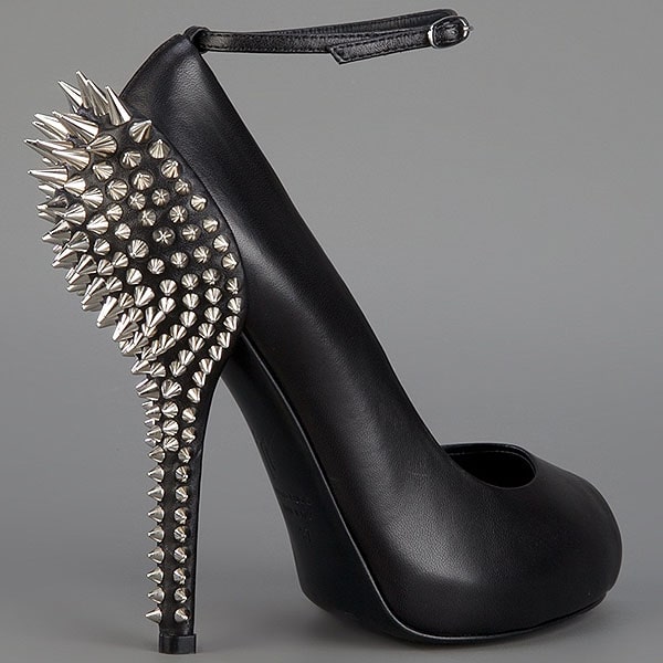 Giuseppe Zanotti spiked heel ankle strap pump Giuseppe Zanotti Spiked Heel Ankle Strap Pump