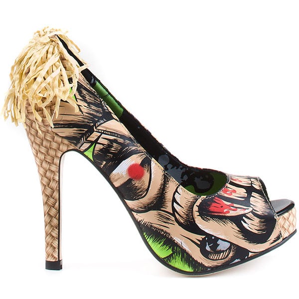Iron Fist Tiki Toes Iron Fist 'Tiki Toes' Pump: Merging the bizarre with the exotic, the Tiki Toes pump features a unique tiki-inspired design complete with startlingly vivid bloody teeth
