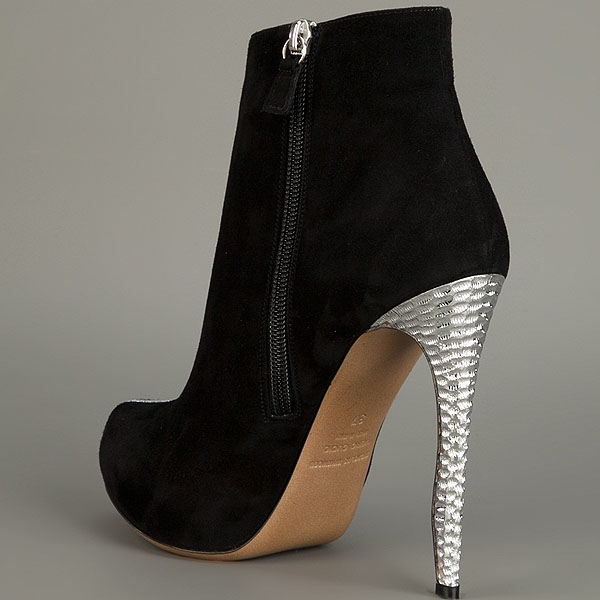 Nicholas Kirkwood hammered heel bootie Nicholas Kirkwood Hammered Heel Bootie