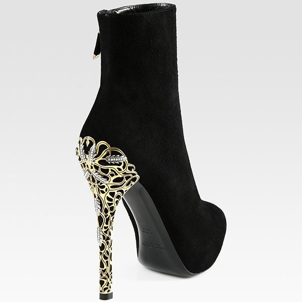 Ralph Lauren Collection Bettina Ralph Lauren Collection 'Bettina' Embellished Heel Bootie