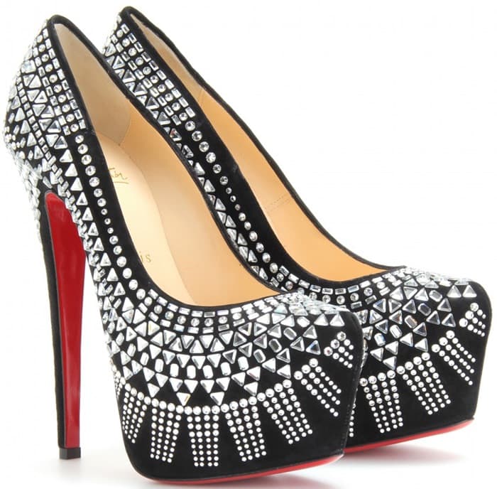 Christian Louboutin Silver Decora 160 Platform Pumps